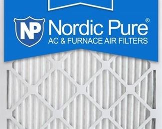 Nordic Pure 25x25x1M12-6 MERV 12 Pleated Air Condition Furnace Filter, Box of 6