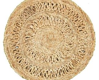 Lr Home Natural Natural Jute Rotary Placemats - Set of Two