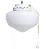Boston Harbor CF-9SLK-WH 9-inch Schoolhouse Globe Light Kit - White