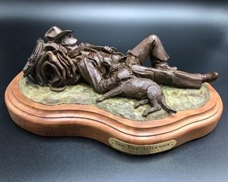 Dog Day Afternoon bronze by bill nebeker