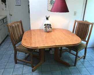 Oak Pedestal Table