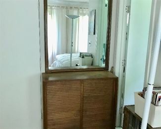 Cabinet and Mirror