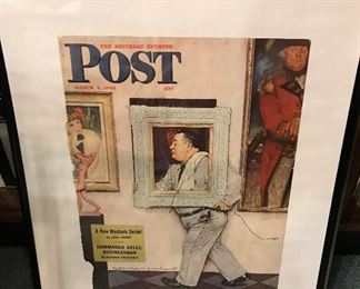 Vintage Framed Post Magazine Cover