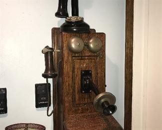 Antique telephones