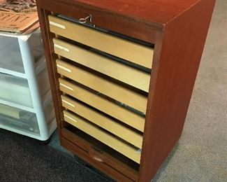 Cabinet with Drawers on Wheels