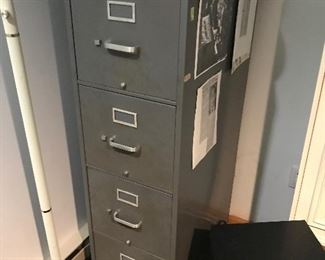 Several Metal File Cabinets