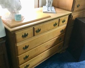 Maple Dresser and Chest of Drawers