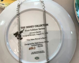 first edition disney collection of plates Bambi
