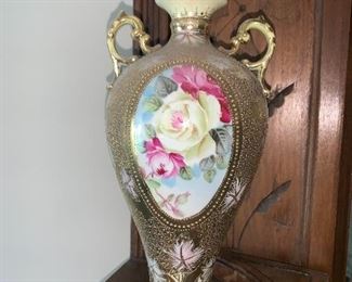 Antique Nipon Hand painted vase