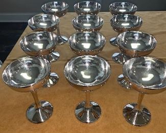 Set of 12 champagne SP goblets