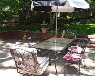 6 Chair Patio Set with Cushions