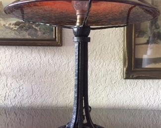 Signed Art Nouveau Lamp from France