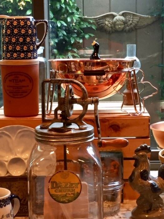 Antique Churn and More Copper
