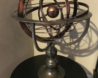 Bronze Globe Sphere Sculpture