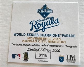 Royals "World Series  Champions Parade" Limited Edition 5000 #0118