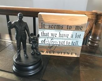 "Partners" Walt Disney and Mickey Mouse Statue