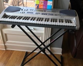 Casio 61 key electronic keyboard with stand-LK-90tv