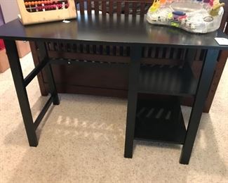 Child's black desk 