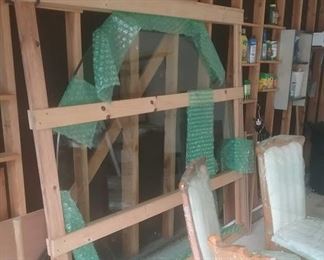 glass top for table set up