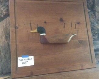 Large wood duck plaque ,wall hanging
