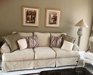 $300 for couch.  Stain free, Smoke free and Pet free home.