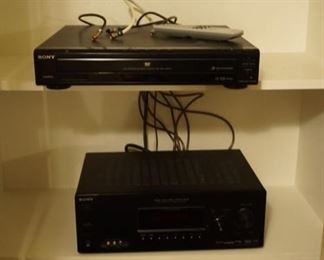 Sony VCR. Components. Sony Receiver.