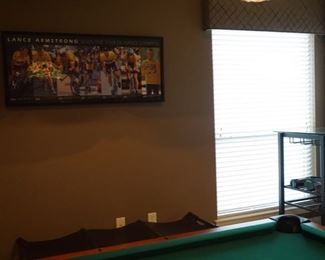 Game room Decoration. Lance Armstrong Picture.