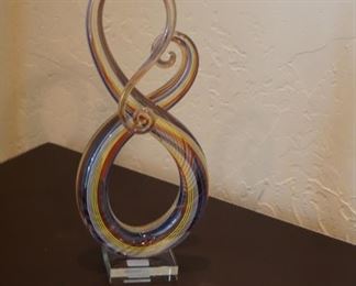 Handblown Glass Art Piece.