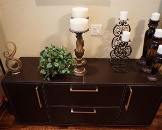 Modern leather buffet