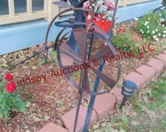 111 Metal wind bikes on stands