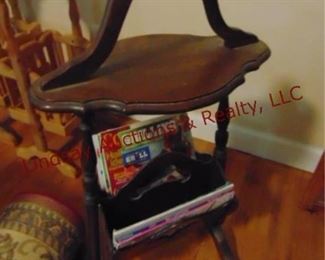 192 Wood hand built side table