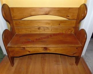 238 Wood childs doll bench