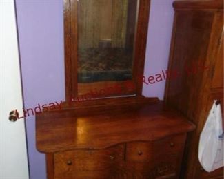 241 Antique oak dresser