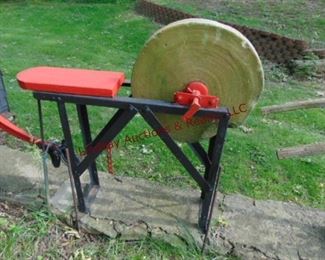 338 Metal framed sharpening stone