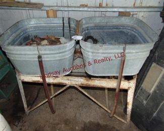 350 wash tubs on stands