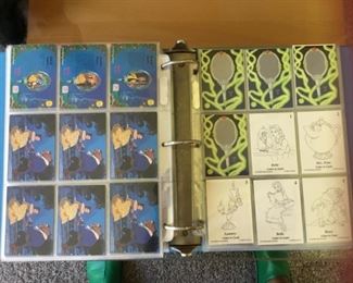 Disney Beauty and the Beast Trading Card Collection with Mirror and Color-In Cards.