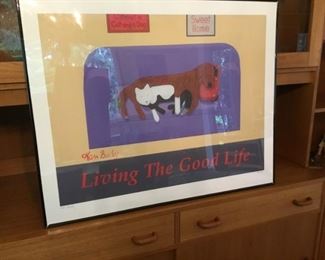 Signed Ken Bailey Giclee print, Advertising Style Art with COA, Size 3 (24in. x 30in)