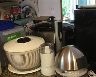 Salad Spinner, Coffee/Spice Grinder/Egg Cooker, Wine Opener