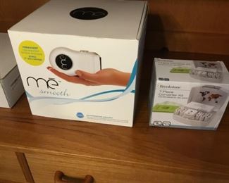 Smooth Me Hair Removal System, Brookstone 7 Piece Converter Kit.