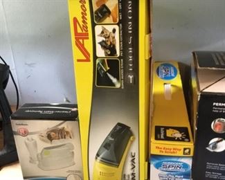 Ultrasonic Cleaner/Steamer, MR-50 SteamVac, Hurricane Spin Scrubber.