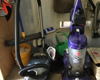 Bissell Canister Vacuum, Hoover Upright Pet Vac Rewind.