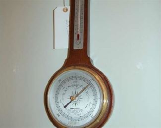 Barometer and temperature gauge