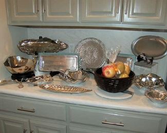 Pewter serving ware