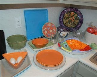 Colorful dinnerware