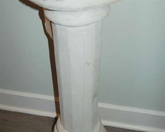 One of several display pedestals
