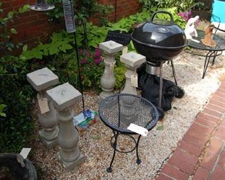 Small Weber grill and garden items