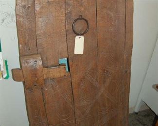 Antique jail cell door