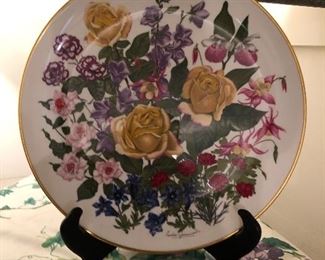 Franklin porcelain the flowers of the year plate collection!