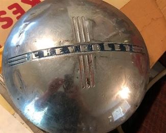 Vintage Chevrolet hubcap