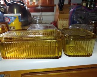 Beautiful Amber refrigerator dishes